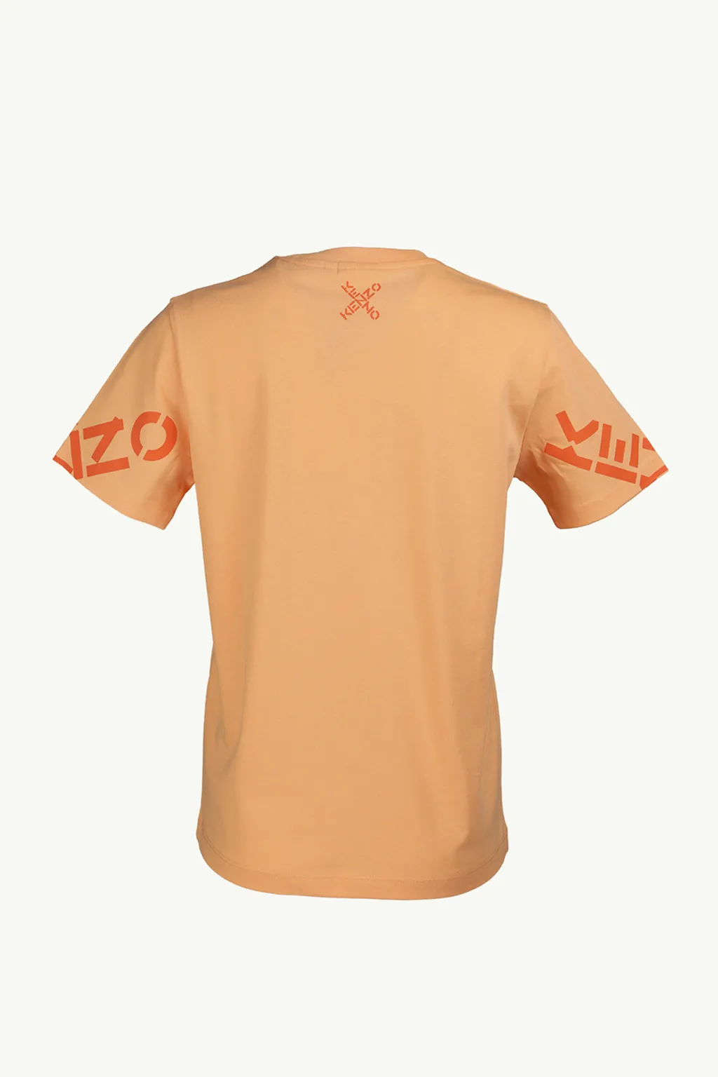 KENZO Women Sport 'Big X' on Sleeve Loose T-Shirt in Apricot 1
