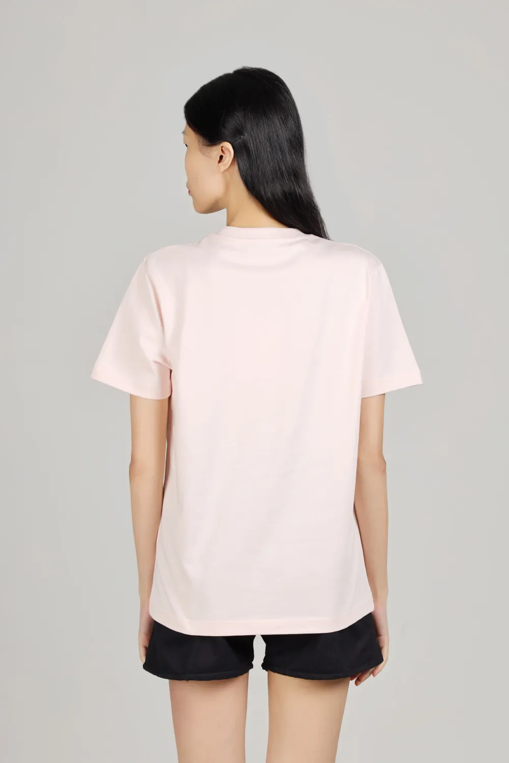 KENZO Women Embroidered Tiger T-Shirt in Faded Pink/White/Brown 2