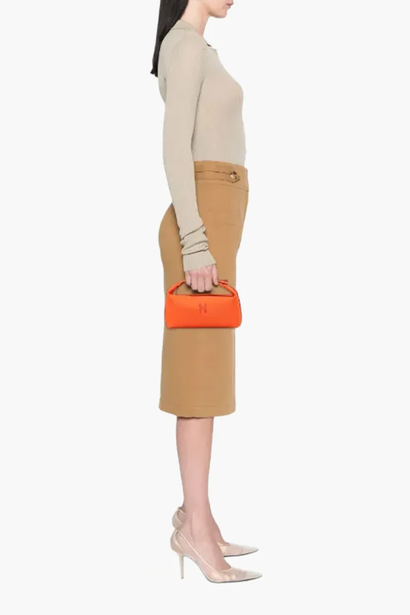 HERMÈS Small Bride-à-Brac Pouch in Fire Orange Canvas 4