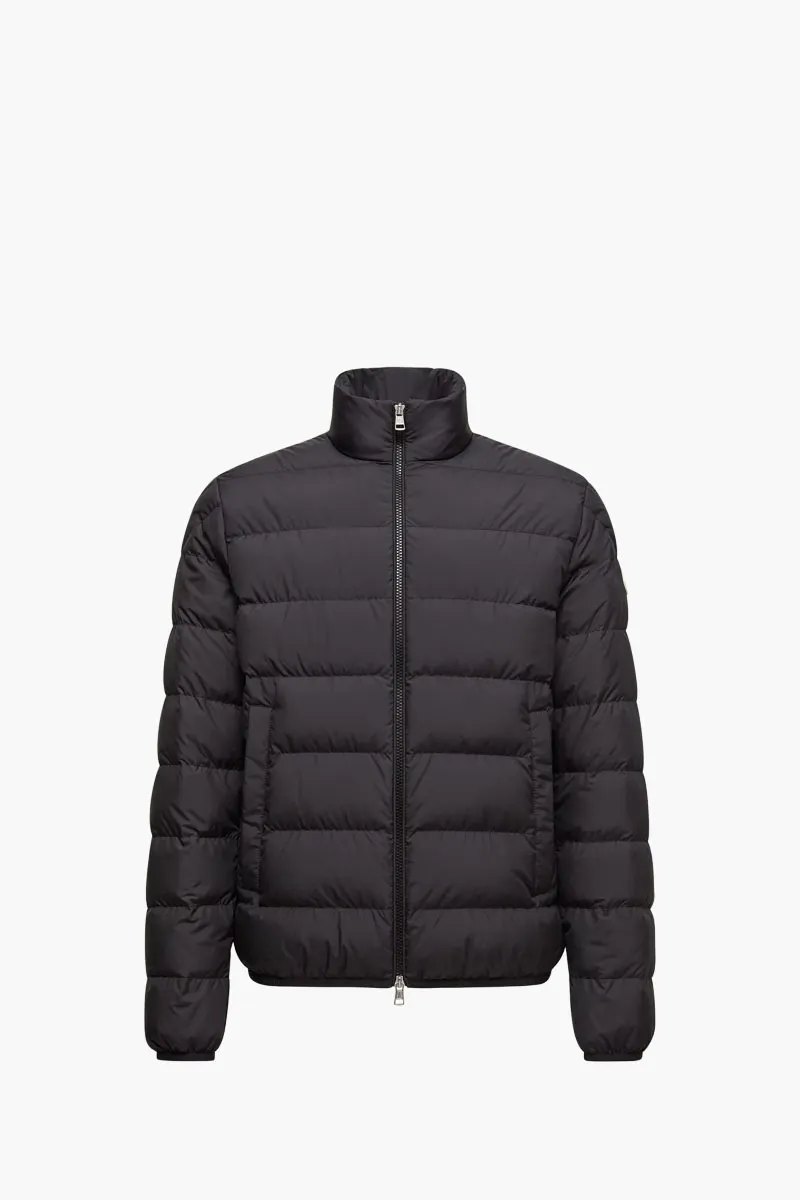 MONCLER Men Baudinet Short Down Jacket in Black Nylon 0