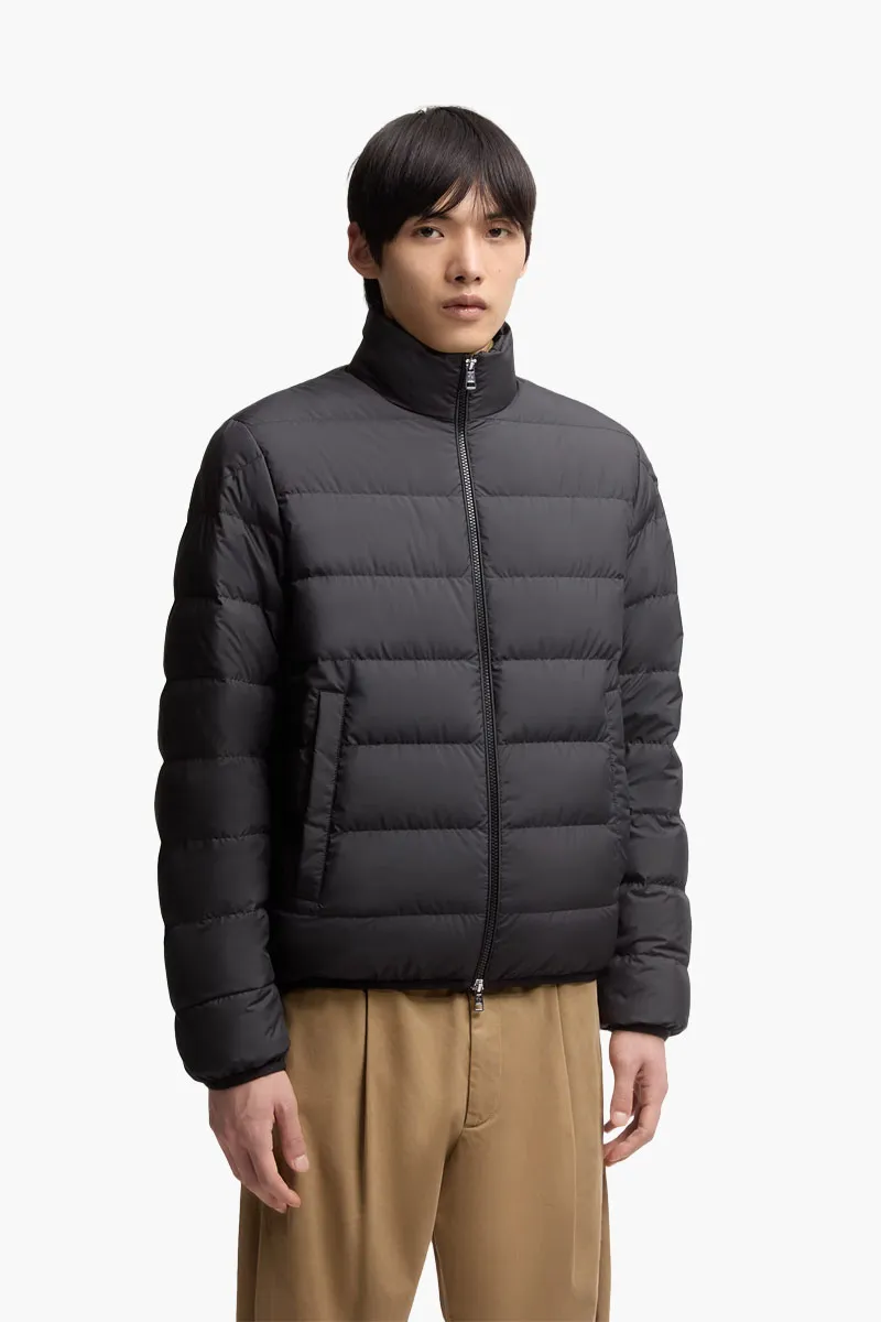 MONCLER Men Baudinet Short Down Jacket in Black Nylon 1