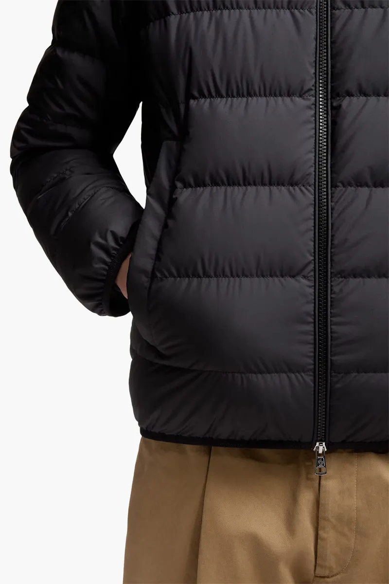 MONCLER Men Baudinet Short Down Jacket in Black Nylon 3