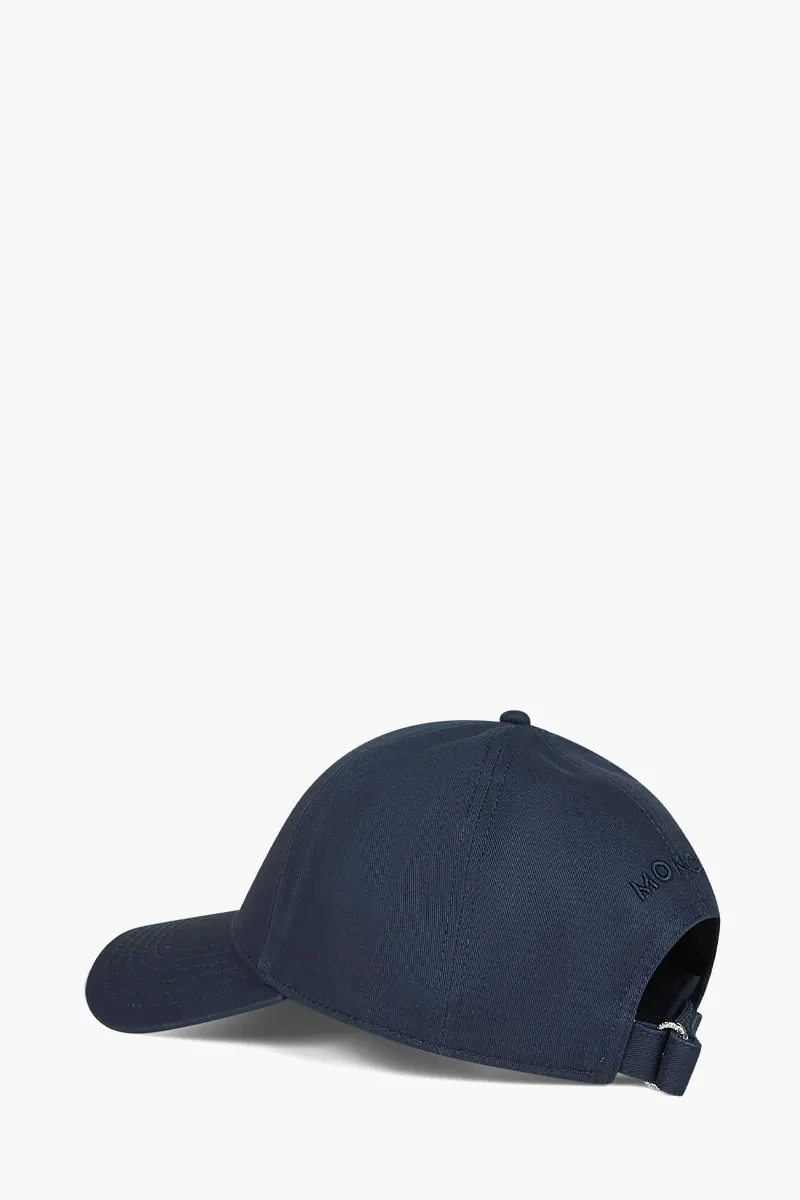 MONCLER Logo Baseball Cap in Navy Cotton Canvas 2