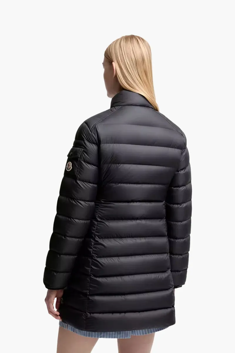 MONCLER Women Igesse Mid-Length Down Jacket in Black Polyester 2