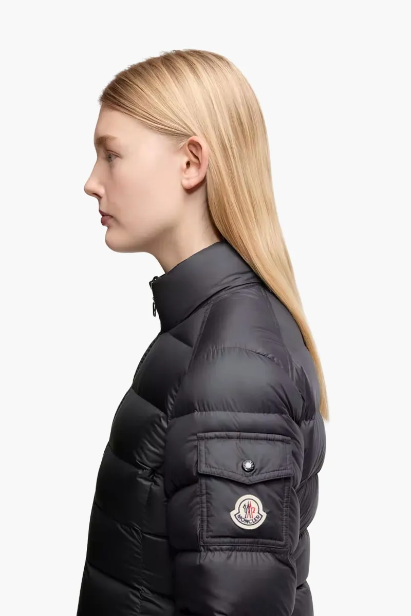 MONCLER Women Igesse Mid-Length Down Jacket in Black Polyester 3