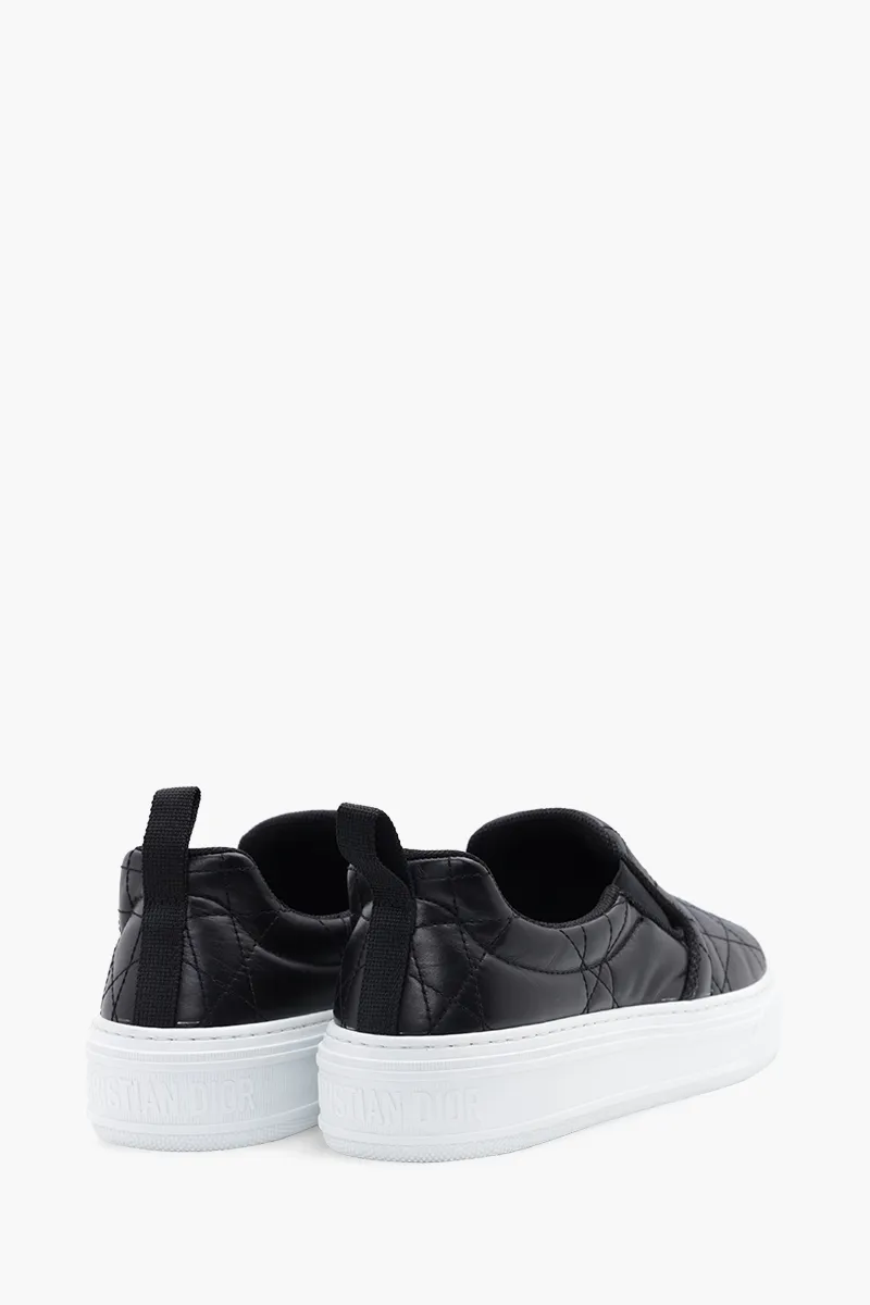 CHRISTIAN DIOR Solar Padded Slip-On Sneakers in Black Quilted 2
