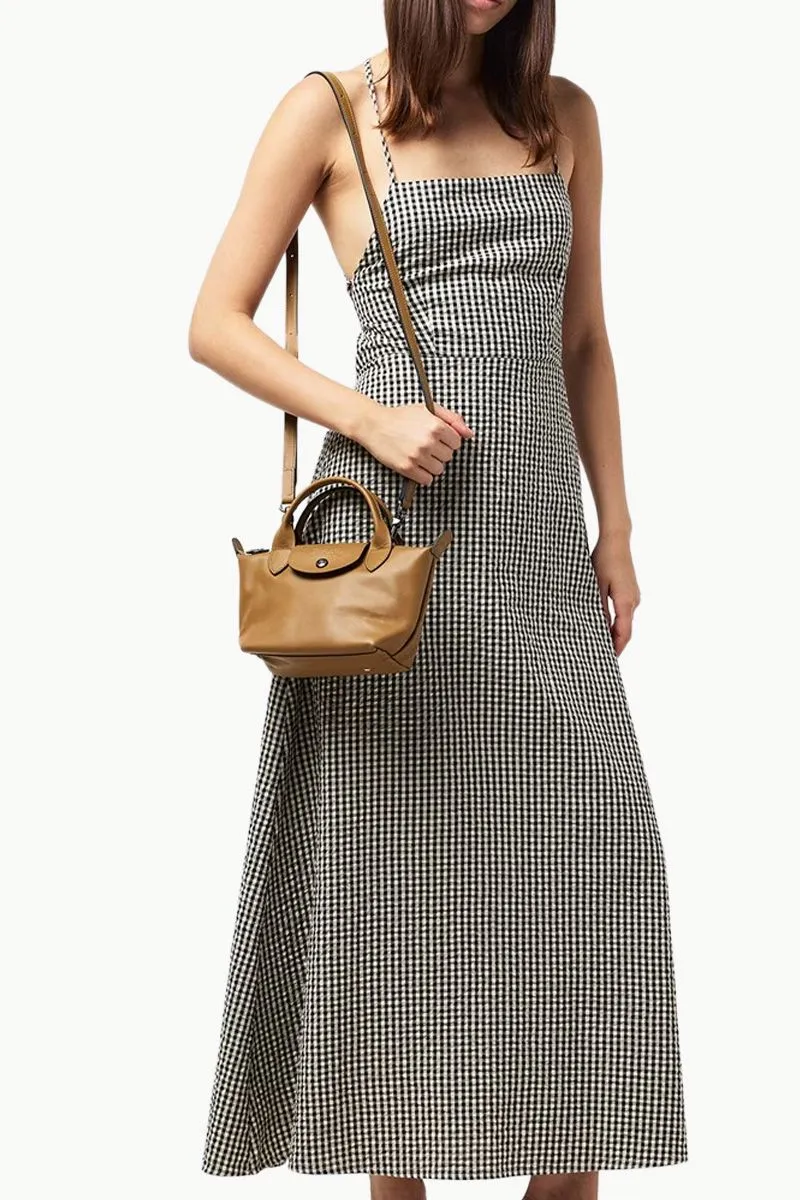 LONGCHAMP Mini Le Pliage Xtra Handbag Tobacco Cowhide Leather 3