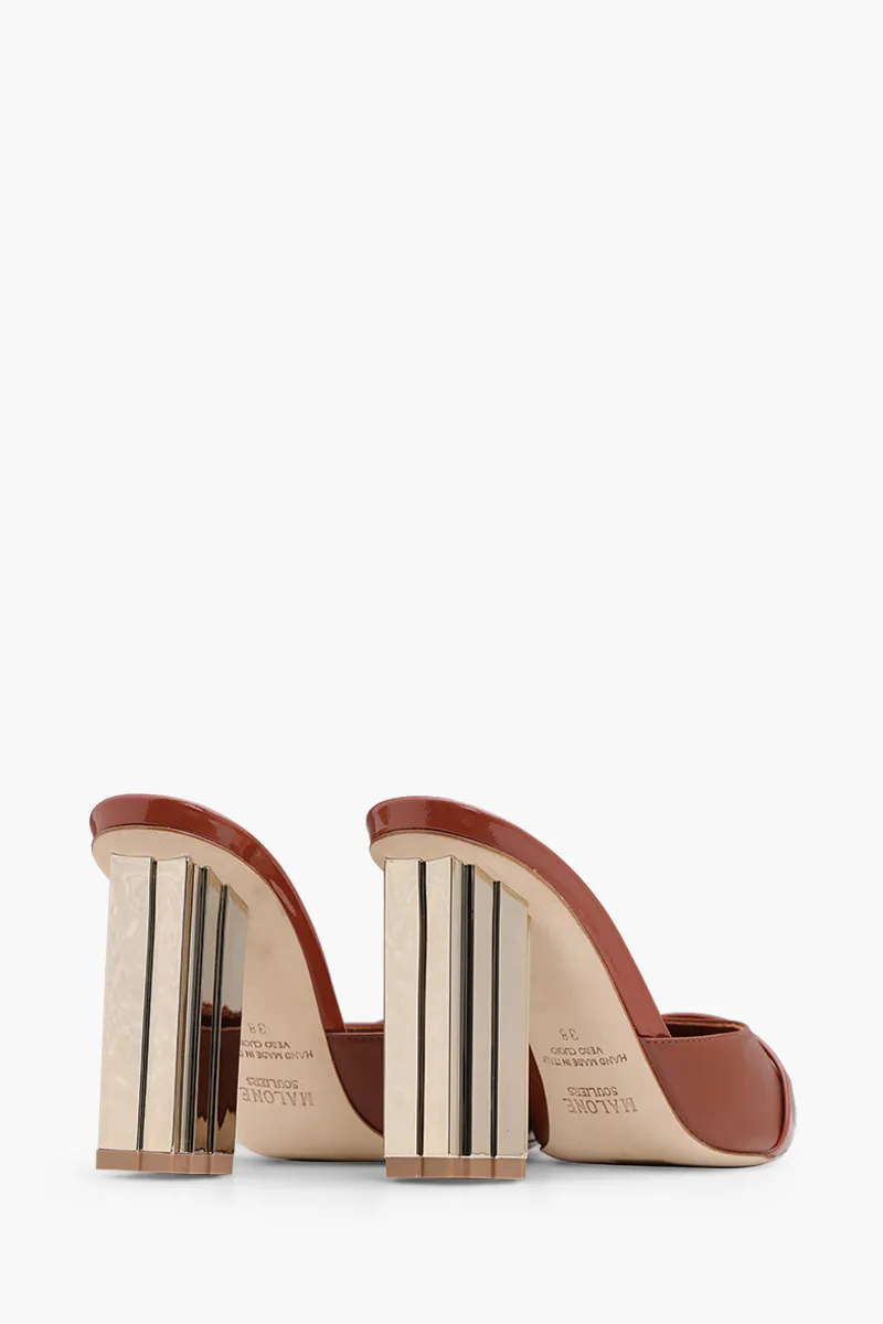 MALONE SOULIERS Lexi Mules 90mm in Mustang/Mustang 2