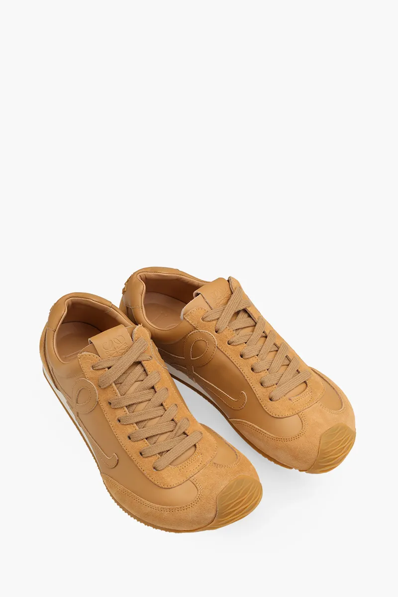 LOEWE Women Ballet Runner 2.0 Sneakers in Cinnamon Soft Calfskin 1