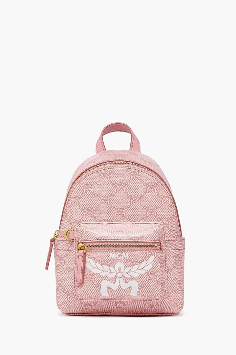 MCM X-Mini Lauretos Stark Bebeboo Backpack in Pink/Silver Pink 0