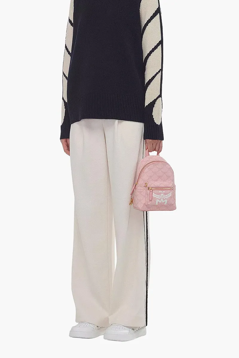 MCM X-Mini Lauretos Stark Bebeboo Backpack in Pink/Silver Pink 3