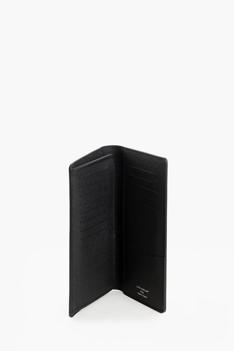LOUIS VUITTON Brazza Wallet in Black Damier Graphite Canvas 2