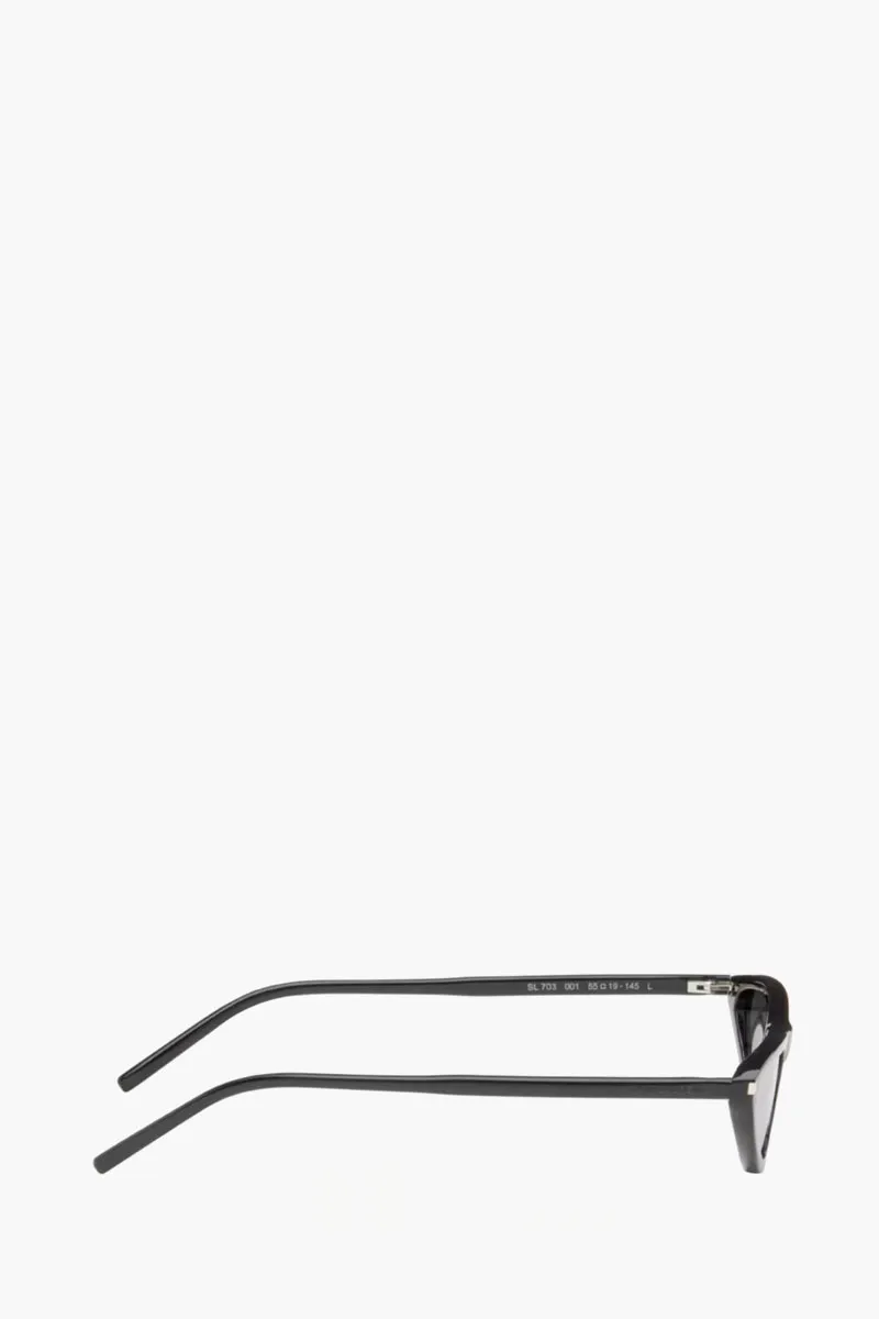 SAINT LAURENT SL703 001 Cat Eye Sunglasses in BlackAcetate 2