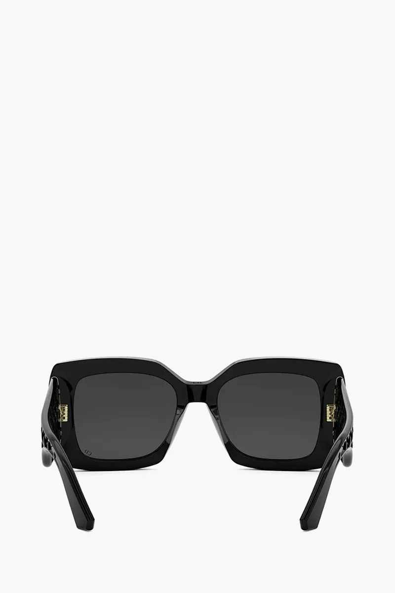 CHRISTIAN DIOR VeryDior Oversized Frame Sunglasses in Black Acetate 2