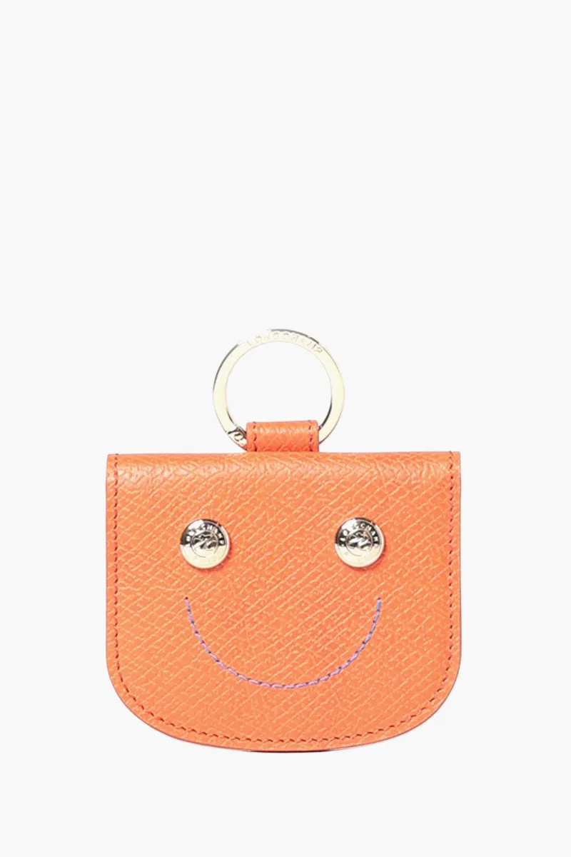 LONGCHAMP Epure Card Holder in Orange Leather