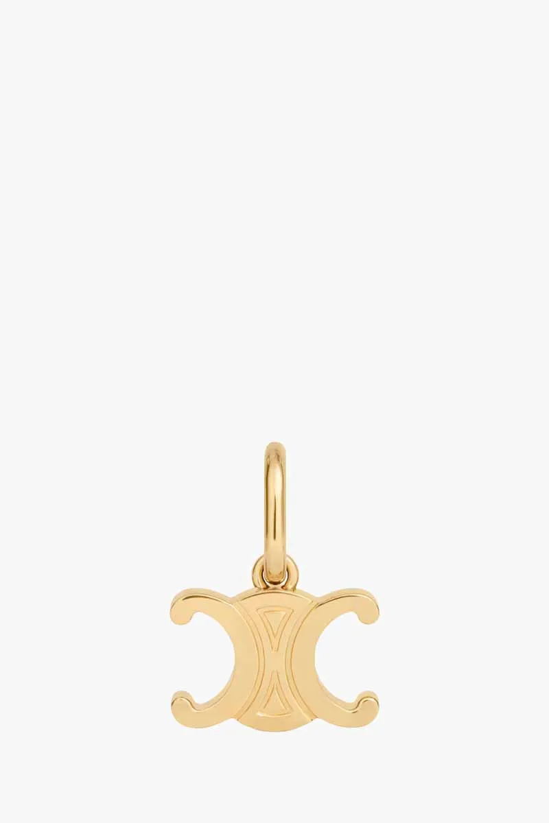 CELINE Triomphe Charms in Gold Brass with Gold Finish