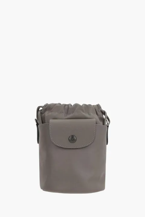 LONGCHAMP Le Pliage Xtra Drawstring Bucket Bag in Turtledove Leather