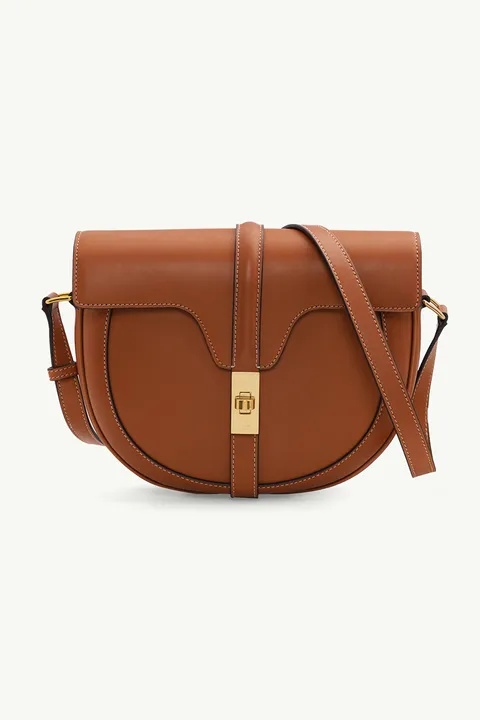 CELINE Medium Besace 16 Shoulder Bag in Tan Smooth