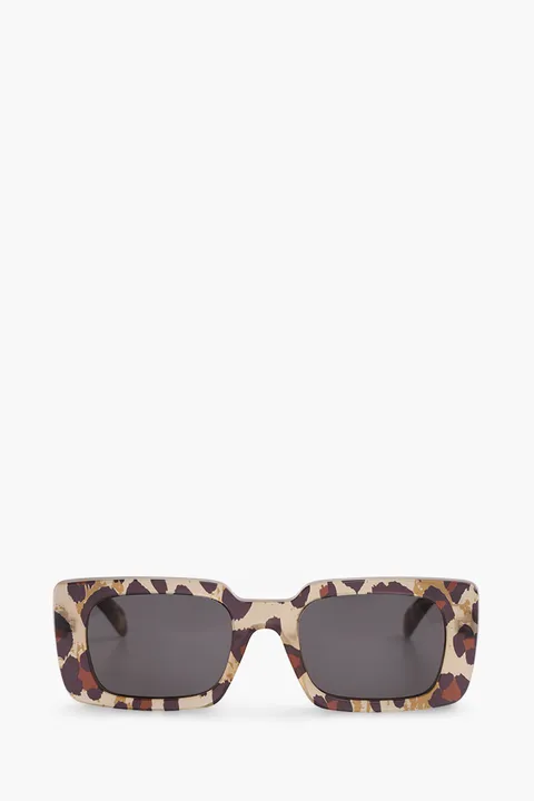 CELINE Square S213 Sunglasses in Leopard with Acetate Frame
