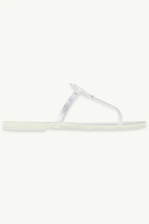 TORY BURCH Mini Miller Thong Sandals in White Clear