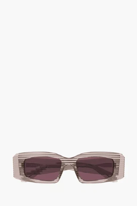 ALAIA Rectangular sunglasses in Brown Transparent/Violet Acetate