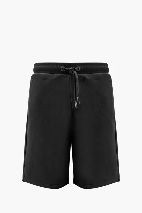 AMI Paris Jogging Shorts in Black Cotton