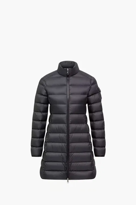 MONCLER Women Igesse Mid-Length Down Jacket in Black Polyester