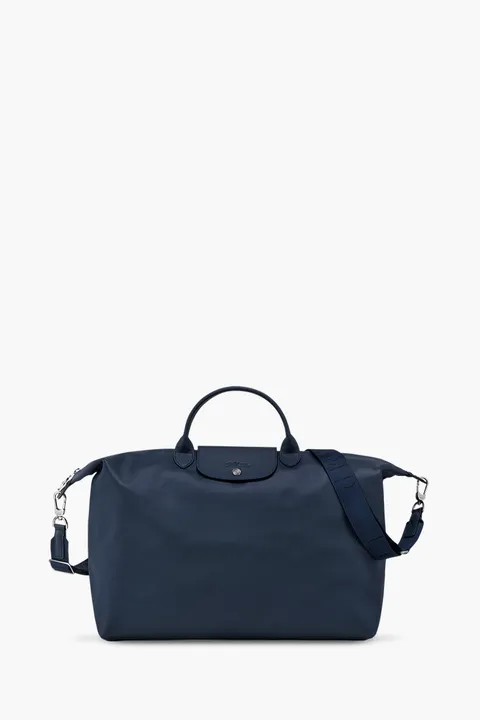 LONGCHAMP Small Le Pliage Xtra Travel Bag in Navy Leather